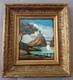 0 Oil Painting On Panel With Natural Wood Frame Featuring Landscape