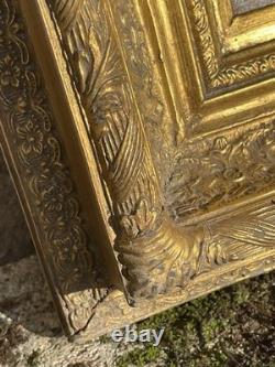 19th Century Antique Painting Oil on Panel Victorian Frame Biggs & Sons London