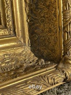 19th Century Antique Painting Oil on Panel Victorian Frame Biggs & Sons London