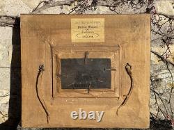 19th Century Antique Painting Oil on Panel Victorian Frame Biggs & Sons London