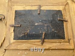 19th Century Antique Painting Oil on Panel Victorian Frame Biggs & Sons London