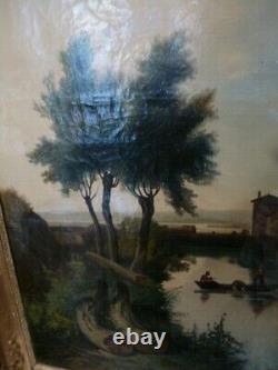 19th Century Haze With Oil On Canvas 18th Century