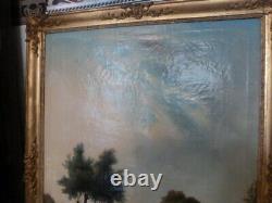 19th Century Haze With Oil On Canvas 18th Century
