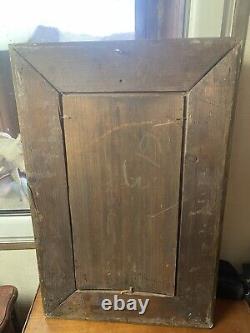 19th Century Painting Oil on Wood Signed Berghe in the Style of Barbizon