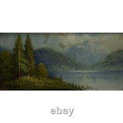 1st 19th Century Game Of 2 Ancient Oil Painting Landscape Signed J. Reiter