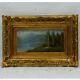 1st 19th Century Ancient Oil Painting Mountain Landscape Signed J. Reiter
