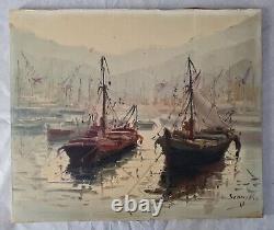 20th Century Painting by Antonio Segrelles Impressionist Oil 46cm x 55cm