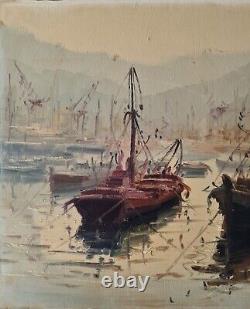 20th Century Painting by Antonio Segrelles Impressionist Oil 46cm x 55cm