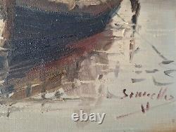20th Century Painting by Antonio Segrelles Impressionist Oil 46cm x 55cm