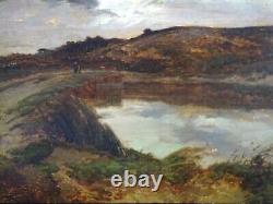 20th Century Painting (c. 1910/1920) - Morestel School - Animated Landscape - Signed, to be identified