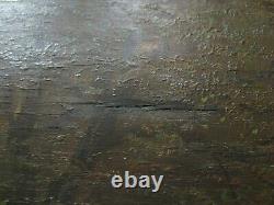 2914 Oil On Wood Path Under Wood 59 CM X 39 CM Barbizon Belgian School Signed