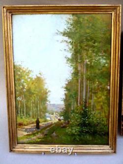 2 Tables By Louis Emile Benassit (1833-1902) Landscapes Frameworks