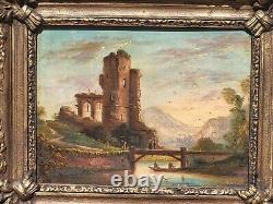 3 Signed Tableaux. Riverbank Landscape Oil Painting on Wood Panel