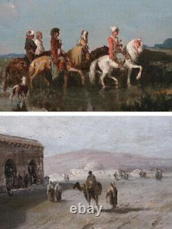 4 Orientalist Paintings, XIX Century