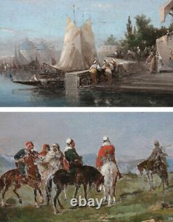 4 Orientalist Paintings, XIX Century