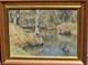 Albert Regagnon. Titled &ldquo;lorp &agrave; Sentaraille.&rdquo; Signed Oil Painting On Wood Panel.