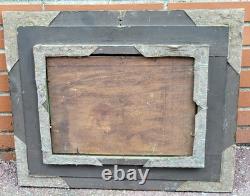 ALFONS RUBBENS. Titled Under Wood. Oil painting on wood panel signed