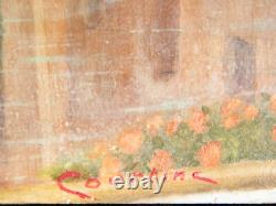 ANNECY Bridge over the THIOU Oil on wood signed 54.5 x 46.5 Painting 1950/60