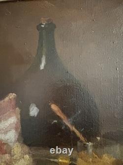 ARMAND ROBERT 1817 1890 STILL LIFE WITH BACON AND CABBAGE PAINTER FROM ARRAS born in 1862