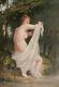 Armand Painting Oil Nude Female Bather Nymph Forest Undergrowth Barbizon 19th