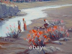 A. Joriot Around 1930. Beautiful Orientalist. Animated Landscape in the Aurès in Algeria