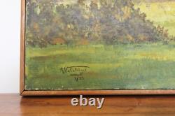 Abel Valabregue HST signed and dated 9 1923 Underbrush Landscape