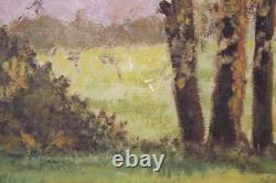 Abel Valabregue HST signed and dated 9 1923 Underbrush Landscape