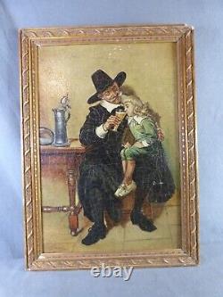 According to Adrien MARIE (1848-1891) Painting Oil on wood panel, A beginning