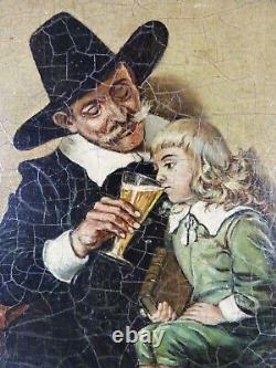 According to Adrien MARIE (1848-1891) Painting Oil on wood panel, A beginning