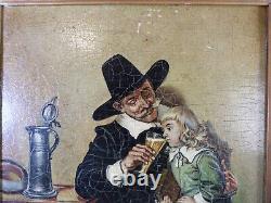 According to Adrien MARIE (1848-1891) Painting Oil on wood panel, A beginning