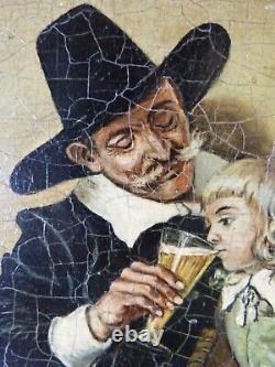 According to Adrien MARIE (1848-1891) Painting Oil on wood panel, A beginning