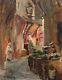 Adolphe Gumery, Orientalist Painting, Antique Signed Painting, Early 20th Century