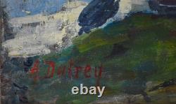 Adrien Dutrey 19th/20th Century. Riverbank