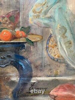 Adrien Henri Tanoux (1865-1923) Odalisque, Circa 1900 Orientalist Painting