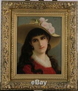 Agapit Stevens, 1849, Portrait, Young Lady, Woman, Rating Up To 15000 Euros