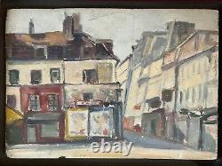 Albert Bayer (1895-1967) Oil on wood Street of Paris 1946