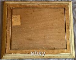Albert REGAGNON Oil painting on panel Landscape Wood at Sentaraille Signed 1944