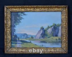 Alexis Fivet Oil on Wood Panel Liège School