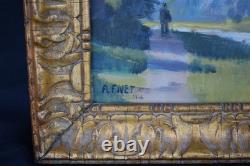 Alexis Fivet Oil on Wood Panel Liège School