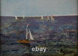 Alfred Émile Léopold Stevens 1823-1906. Belgian School. Regatta