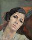 Alfred Lop (1898-1971). Portrait Of Woman. Beautiful Painting. Montparnasse. Saint-cyr