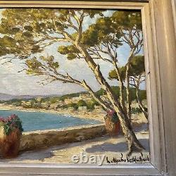 An oil painting on wood by the Provençal painter Michel Michaeli active from 1920 to 1948