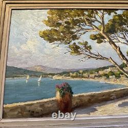An oil painting on wood by the Provençal painter Michel Michaeli active from 1920 to 1948
