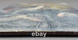 Ancienne Tableau Jeune Femme En Dresse Painting Oil Antique Oil Painting Woman