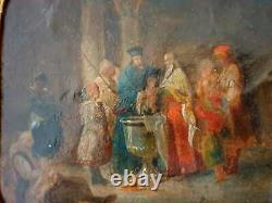 Ancient Albanian Greek Orthodox Baptism Balkan Painting Orientalist Hellenistic