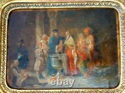 Ancient Albanian Greek Orthodox Baptism Balkan Painting Orientalist Hellenistic