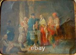 Ancient Albanian Greek Orthodox Baptism Balkan Painting Orientalist Hellenistic