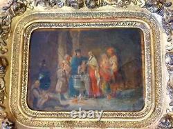 Ancient Albanian Greek Orthodox Baptism Balkan Painting Orientalist Hellenistic