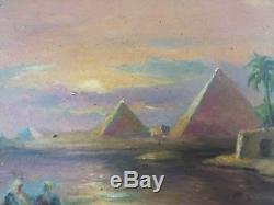 Ancient Egyptian Landscape Painting At Dusk Oil Painting Oil Painting