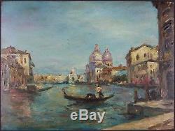 Ancient Grand Canal Painting In Venice Oil Painting Antique Oil Painting